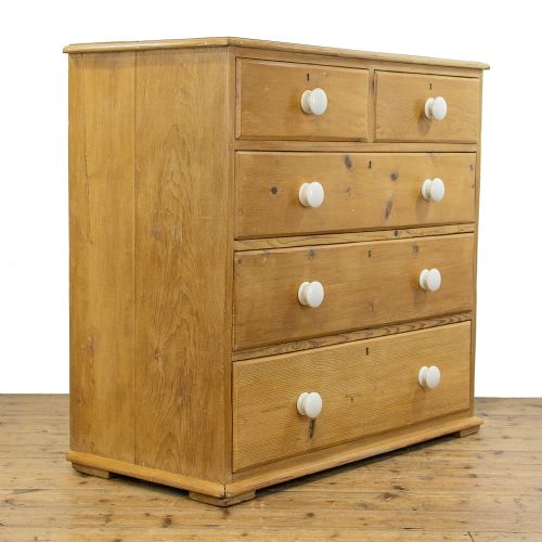 fig 1. Victorian Antique Pine Chest of Drawers