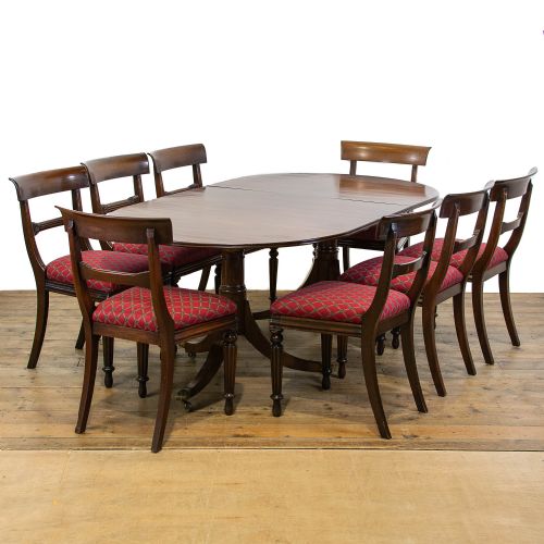 fig 2. Antique Mahogany Extendable Dining Table