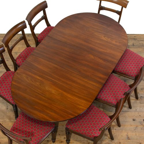 fig 1. Antique Mahogany Extendable Dining Table