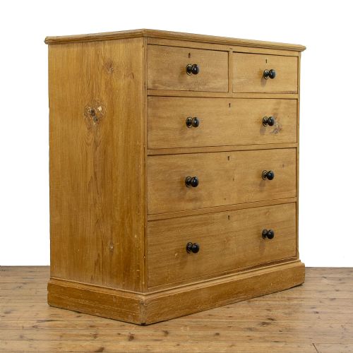fig 1. Antique Pine Chest of Drawers by ‘Heals and Sons, London’
