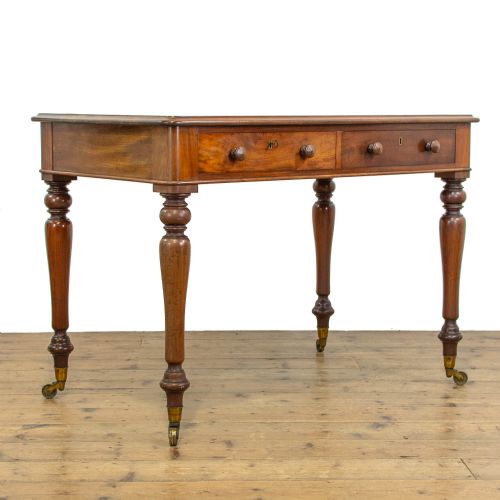 fig 3. Victorian Antique Mahogany Writing Table