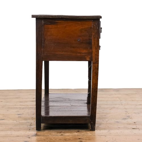 fig 1. Small Georgian Antique Oak Dresser Base