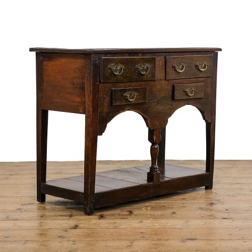 fig 2. Small Georgian Antique Oak Dresser Base