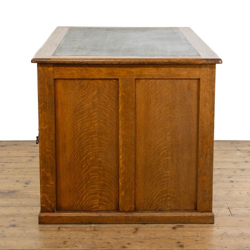 fig 2. Large Antique Oak Partners Desk