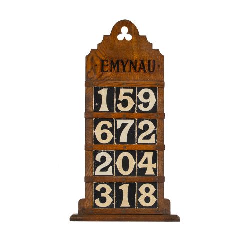 fig 1. Hymn Board with Numbers