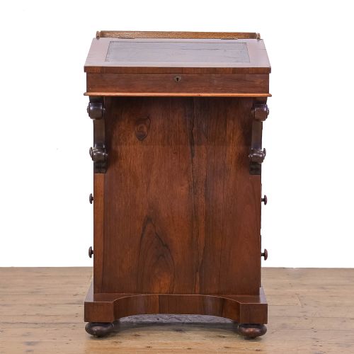 fig 1. Small Victorian Antique Rosewood Davenport Desk