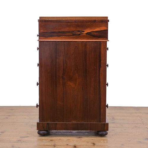 fig 3. Small Victorian Antique Rosewood Davenport Desk