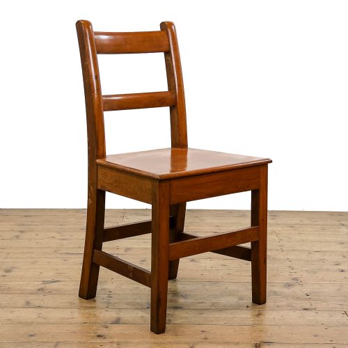 fig 3. Set of Six Antique Oak Farmhouse Chairs