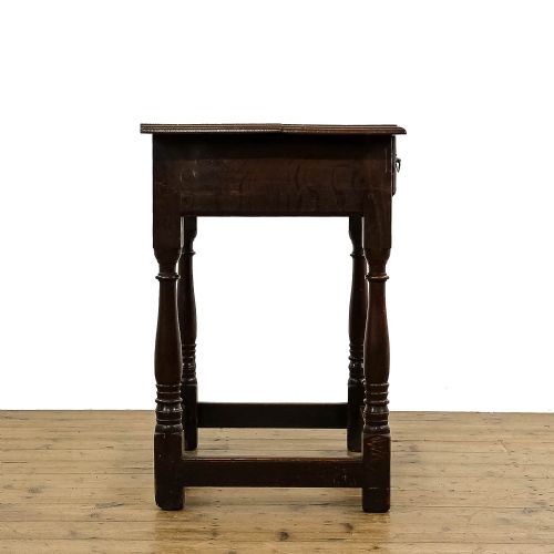 fig 1. Antique Georgian Oak Lowboy Side Table