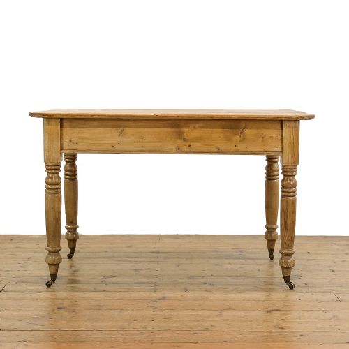 fig 1. Antique Pine Farmhouse Kitchen Table 