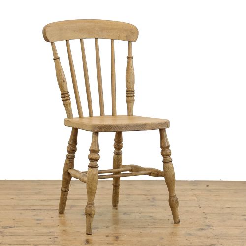 fig 1. Set of  Four Victorian Antique Pine Kitchen Chairs
