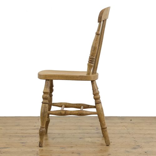 fig 3. Set of  Four Victorian Antique Pine Kitchen Chairs