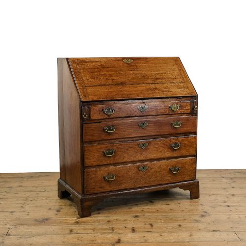 Antique Georgian Oak Bureau with Fall Front