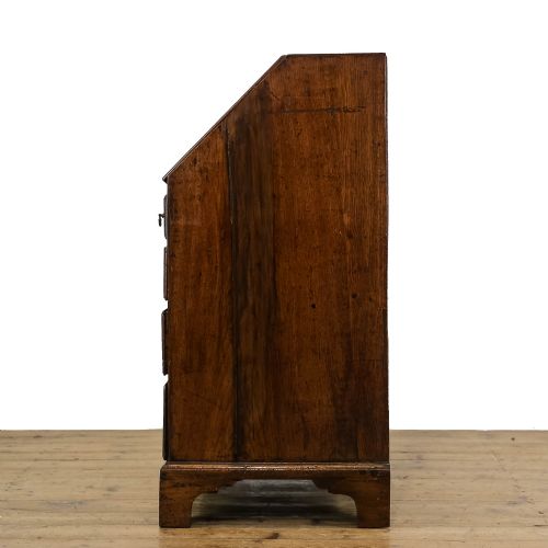 fig 3. Antique Georgian Oak Bureau with Fall Front