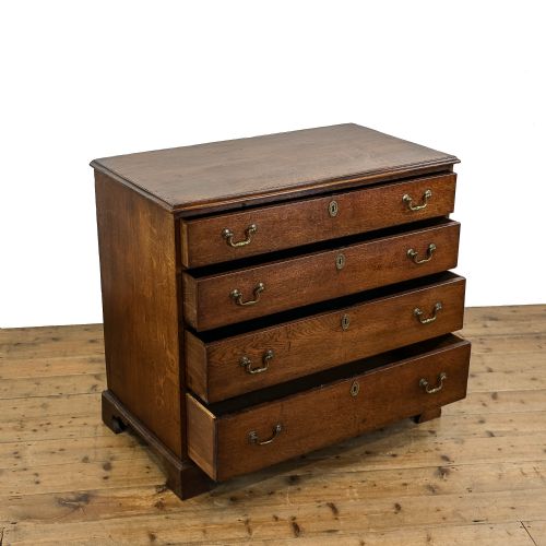 fig 1. Antique Georgian Oak Chest of Drawers