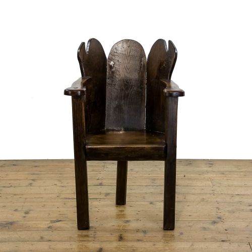 Antique Welsh Oak Lambing Chair