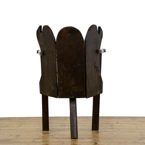 fig 1. Antique Welsh Oak Lambing Chair 