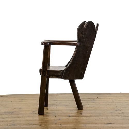 fig 2. Antique Welsh Oak Lambing Chair 