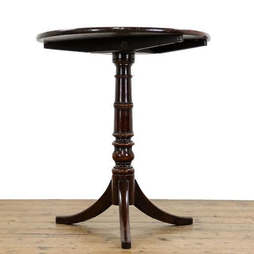 fig 1. Antique Georgian Oak Tilt Top Table