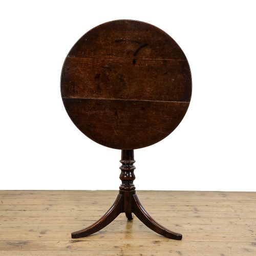 fig 3. Antique Georgian Oak Tilt Top Table