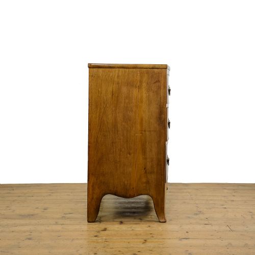 fig 1. Antique 19th Century Mahogany Bow Front Chest of Drawers