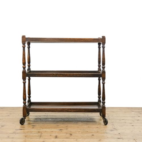 Antique Oak Drinks Trolley