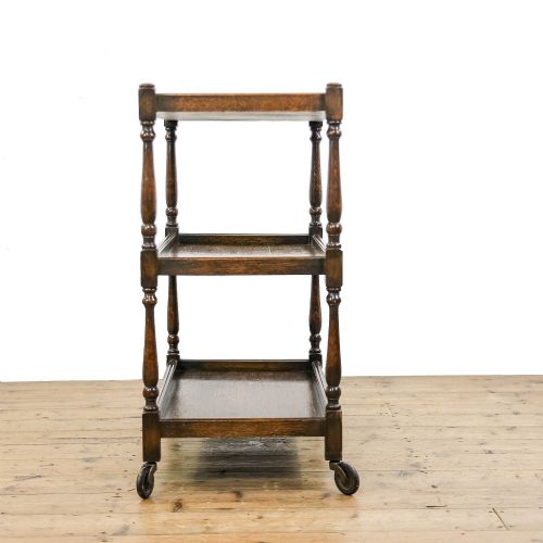 fig 3. Antique Oak Drinks Trolley