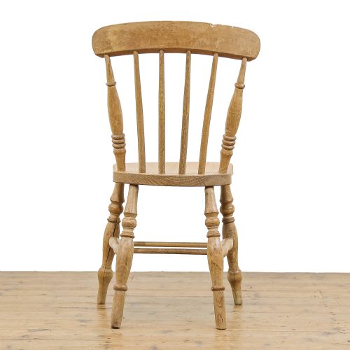 fig 3. Set of Five Victorian Antique Pine Kitchen Chairs