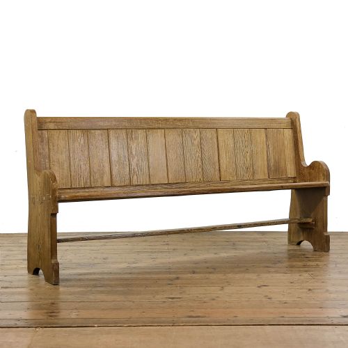Antique Pitch Pine Church Pew