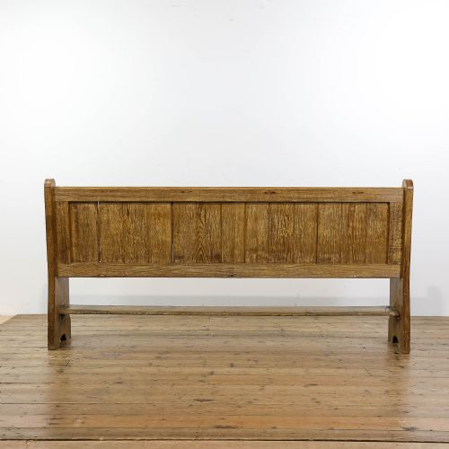 fig 3. Antique Pitch Pine Church Pew
