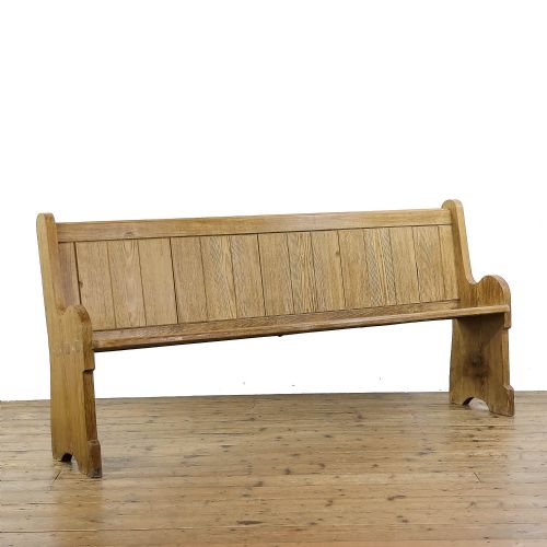 Antique Pitch Pine Church Pew