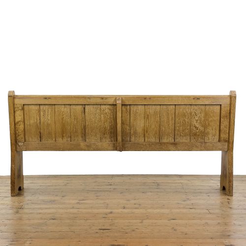 fig 3. Antique Pitch Pine Church Pew