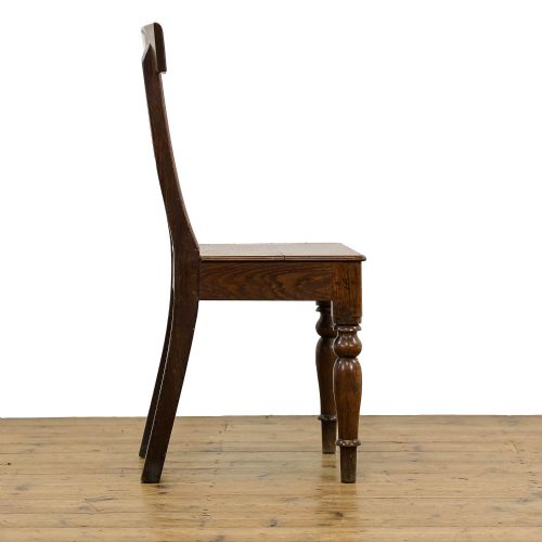 fig 3. Harlequin Set of Four Antique Oak Farmhouse Chairs