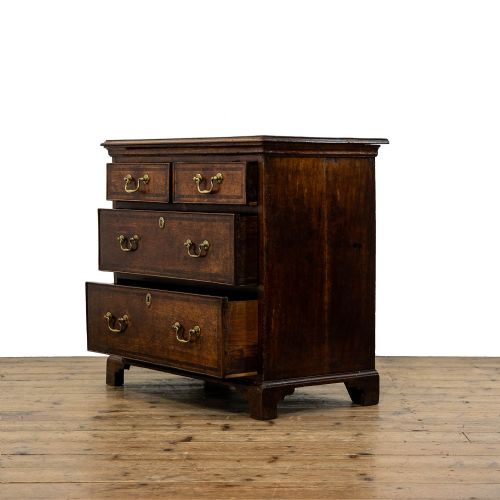 fig 3. Small Antique Georgian Oak Chest of Drawers