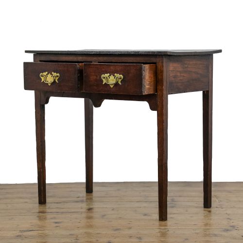 fig 2. Antique Georgian Oak Lowboy Side Table