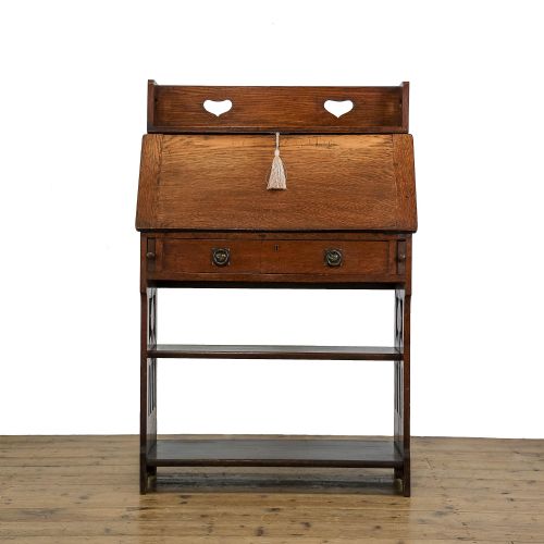 Antique Arts and Crafts Oak Bureau