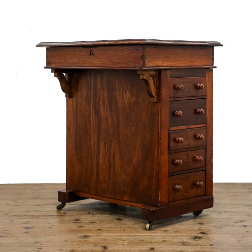 Antique Davenport Style Mahogany Writing Desk