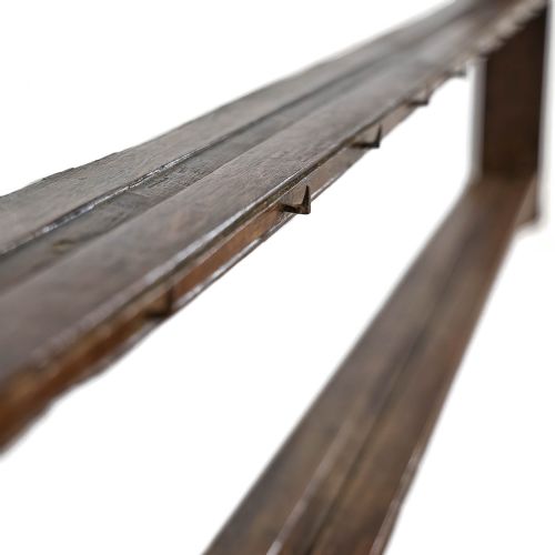 fig 2. Welsh Oak Wall Hanging Shelf Rack