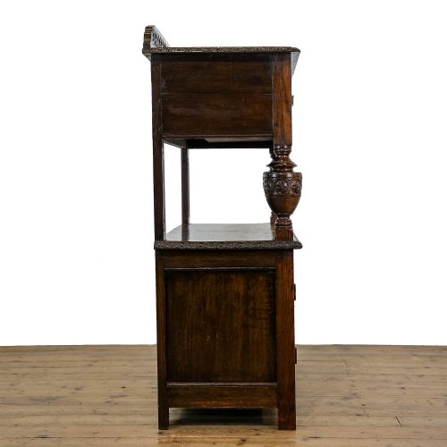 fig 1. Antique Carved Oak Buffet Sideboard