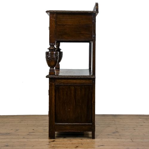 fig 3. Antique Carved Oak Buffet Sideboard