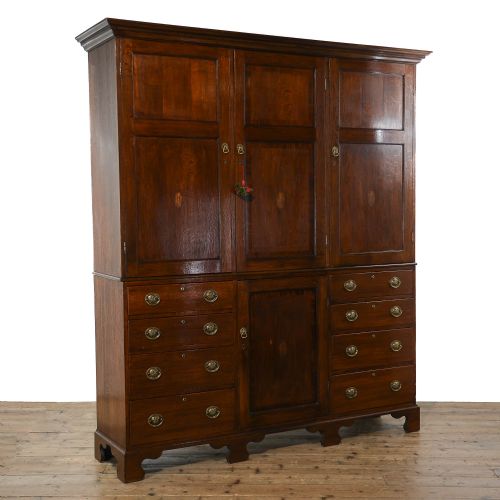 fig 1. Large 19th Century Oak Housekeepers Cupboard