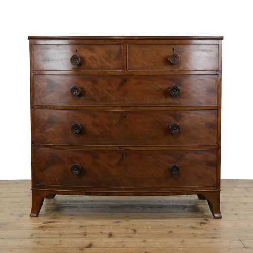 Antique Mahogany Bowfront Chest of Drawers
