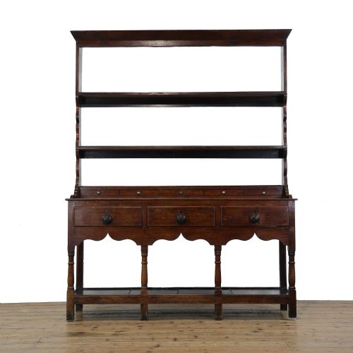 Antique Welsh Oak Pot Board Dresser