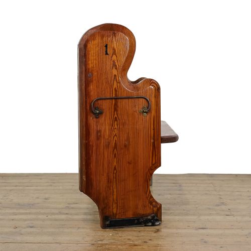 fig 2. Antique Pitch Pine Church Pew