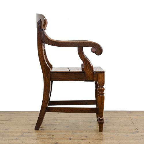 fig 2. Pair of Antique Welsh Oak Farmhouse Armchairs