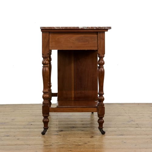fig 1. Antique Victorian Washstand with a Marble Top