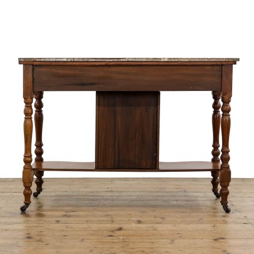 fig 2. Antique Victorian Washstand with a Marble Top