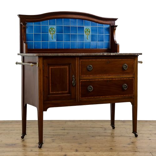 fig 1. Antique Mahogany Washstand