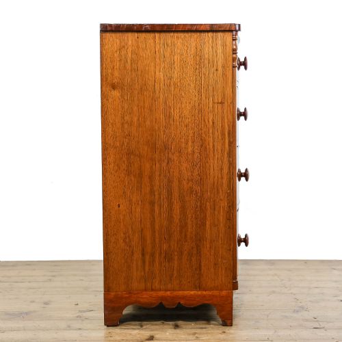 fig 1. Antique Victorian Mahogany Bow Front Chest of Drawers