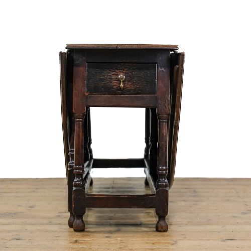 fig 2. Large Antique Oak Gate Leg Dining Table